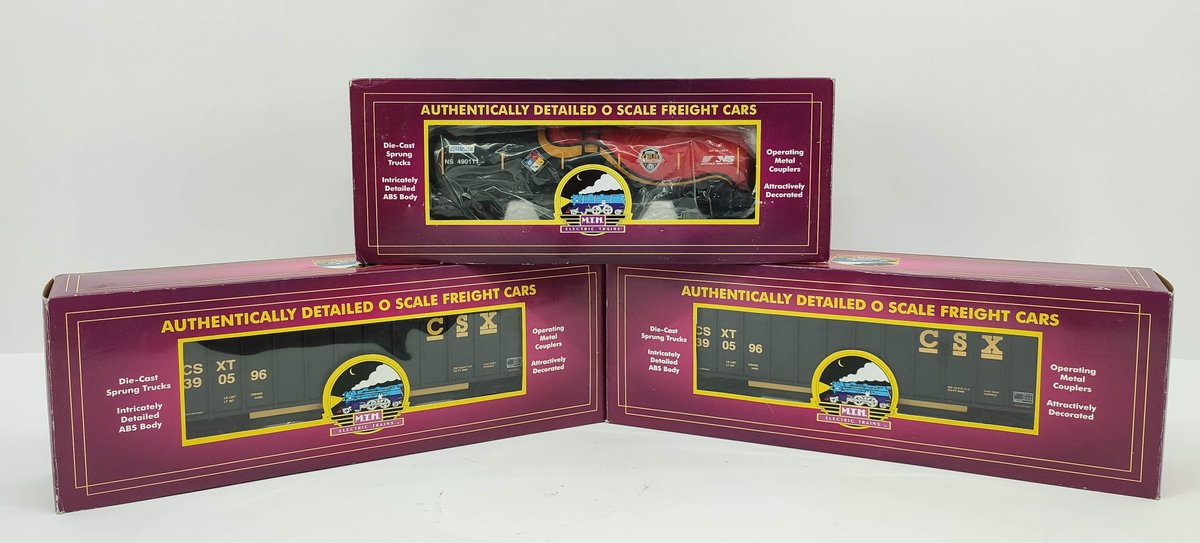 M.T.H. 3 M.T.H. 1- NORFOLK SOUTHERN 1ST RESPONDERS TANK CAR 20-96272, 2- CSX O SCALE COAL PORTER HOPPER CARS 20-9700L OBS  INV 262380435