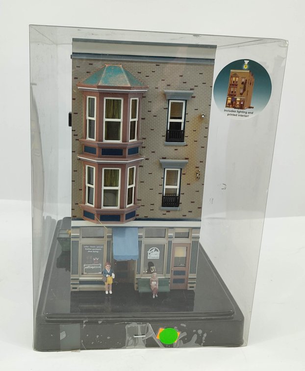 O SCALE LANDMARK STRUCTURES WOODLAND SCENICS J.W. COBBLER BUILDING BR5843  INV 262380454
