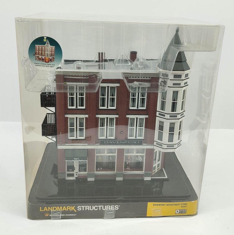 O SCALE LANDMARK STRUCTURES WOODLAND SCENICS DAVENPORT DEPARTMENT STORE BR5847  INV 262380455