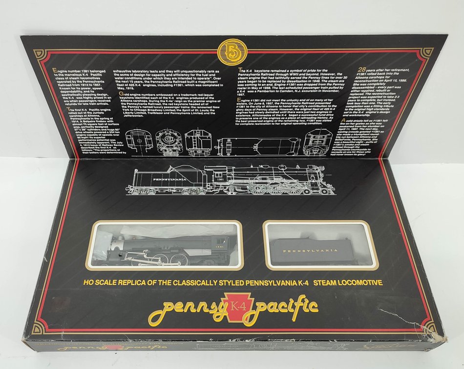 HO GAUGE SPECTRUM PENNSYLVANIA K-4 STEAM LOCOMOTIVE & TENDER 41-0840-14 OB  INV 262380474