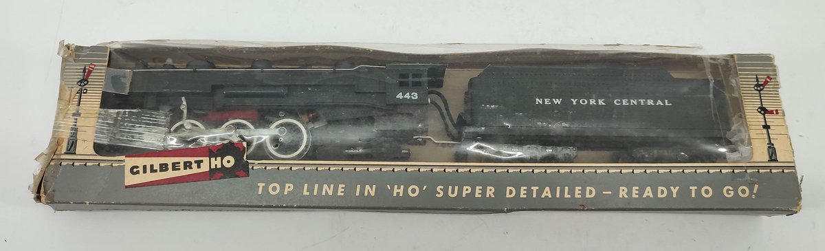 HO GAUGE GILBERT HO NEW YORK CENTRAL STEAM LOCOMOTIVE 443 & TENDER OB  INV 262380486