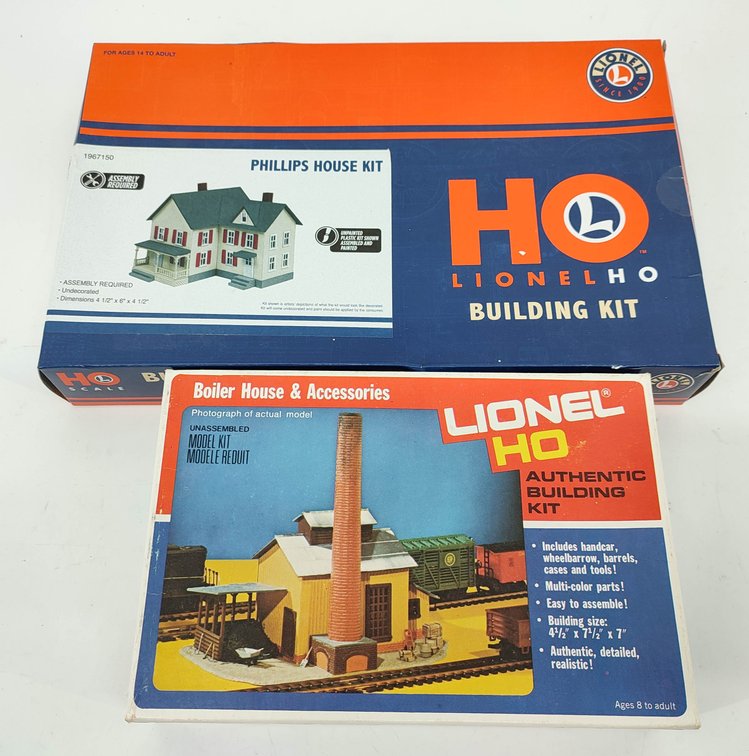 HO GAUGE 2 LIONEL HO BUILDING KITS BOILER HOUSE & ACCESSORIES 5-4556, PHILLIPS HOUSE KIT 1967150 OBS  INV 262380489