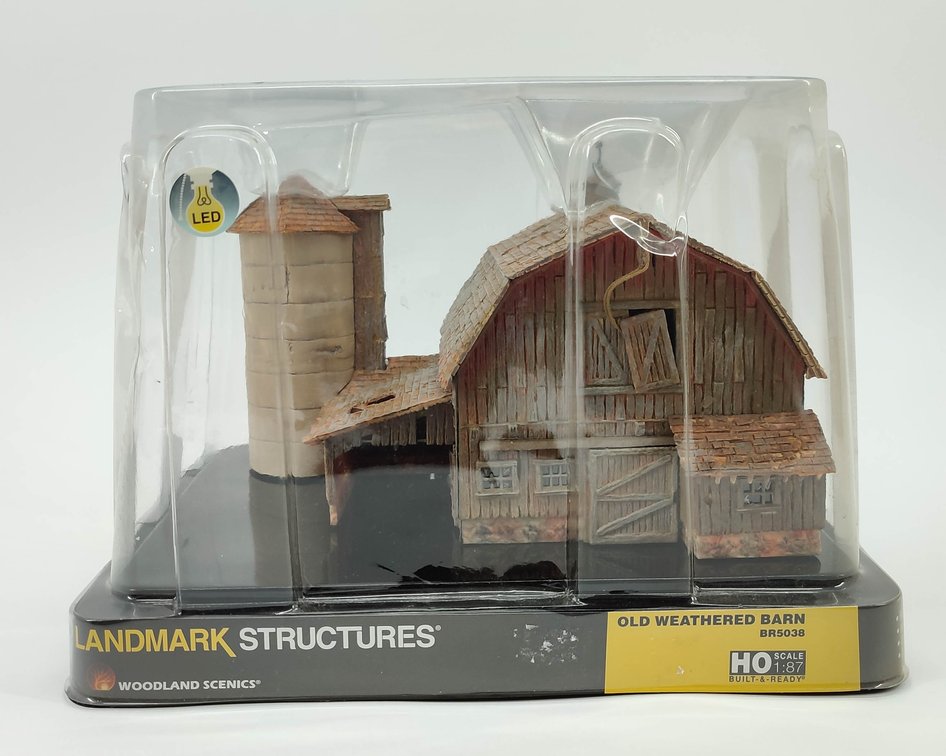 HO GAUGE LANDMARK STRUCTURES WOODLAND SCENICS OLD WEATHERED BARD BR5038 IN PACKAGE  INV 262380491