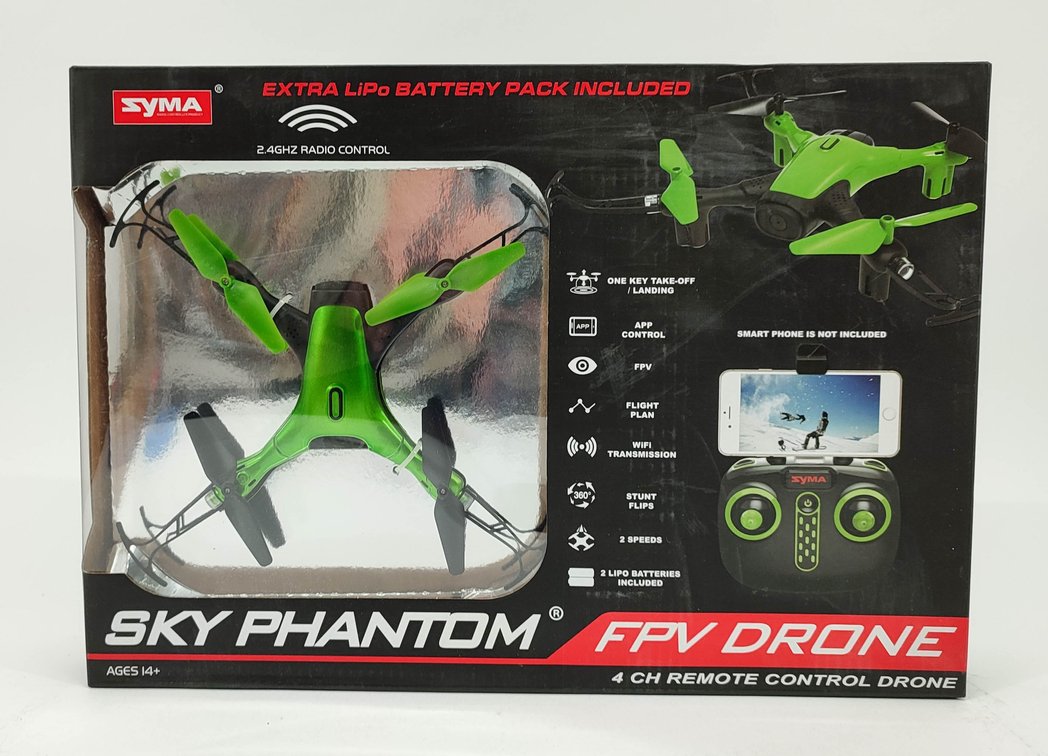 TOYS SYMA D1650WH SKY PHANTOM FPV DRONE #1232440 OB  INV 262380505