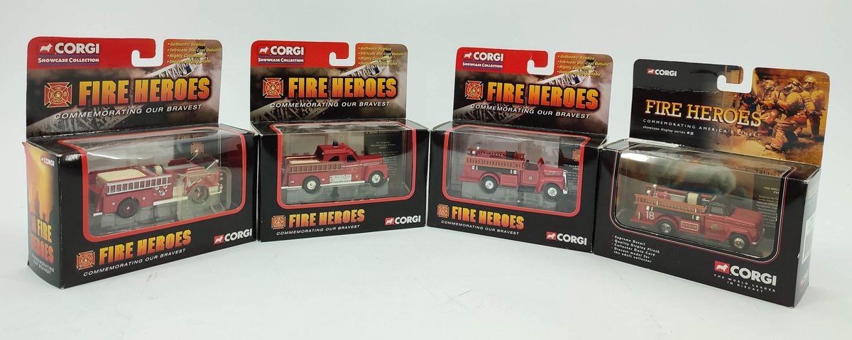 TOYS 4 CORGI FIRE HEROES FIRE TRUCKS OBS  INV 262380506