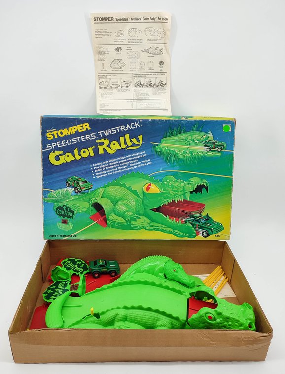 TOYS VINTAGE SCHAPER STOOMPER SPEEDSTERS TWISTRACK GATOR RALLY PLAY SET OB  INV 262380515