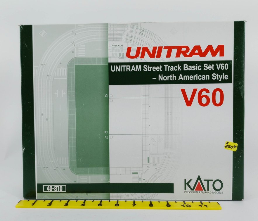 KATO 40-810 UNITRAM STREET TRACK BASIC SET V60 NORTH AMERICAN STYLE, OB  INV 263330774