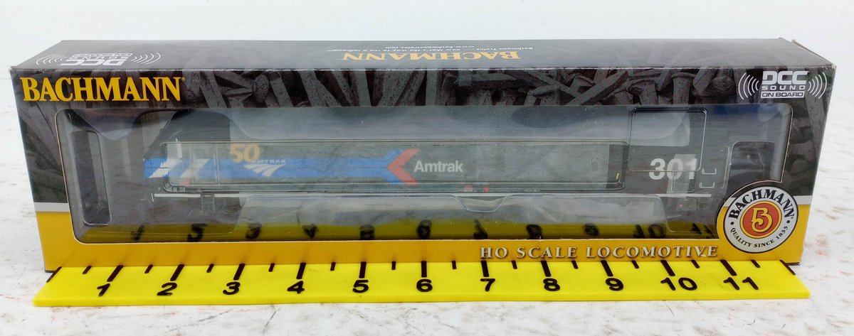 BACHMANN 68303 AMTRAK 50TH ANNIVERSARY HO CHARGER ALC-42 #301 DCC SOUND LOCOMOTIVE, OB  INV 263330822