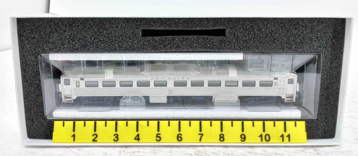 RAPIDO 16565 HO GAUGE NEW HAVEN BUDD RDC #23 DCC/SOUND PASSENGER CAR, OB  INV 263330837