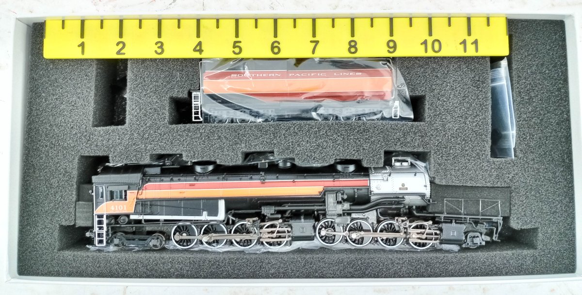 BROADWAY LIMITED HO GAUGE 5194 SP CAB FORWARD 4-8-8-2 AC-4 #4101 STEAM LOCOMOTIVE W/ TENDER, OB  INV 263330862
