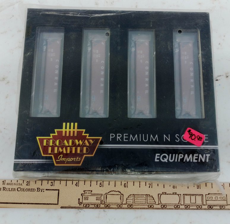 BROADWAY LIMITED 3171 CONRAIL H32 COVERED HOPPERS N SCALE, 4-PACK, SEALED OB INV 263330963