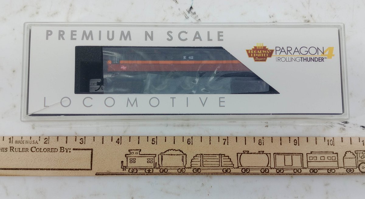 BROADWAY LIMITED 3967 MILWAUKEE ROAD P5A BOXCAB E42 N SCALE LOCOMOTIVE, OB INV 263330968
