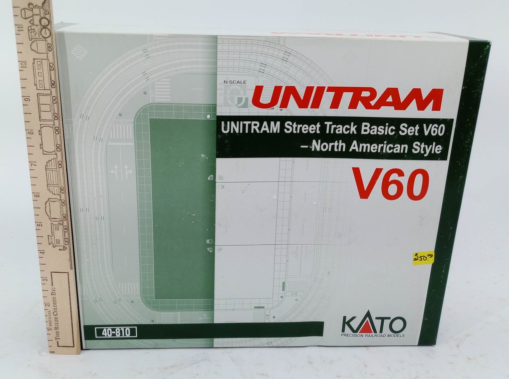 KATO 40-810 UNITRAM N SCALE V60 STREET TRACK BASIC SET, OB INV 263330971