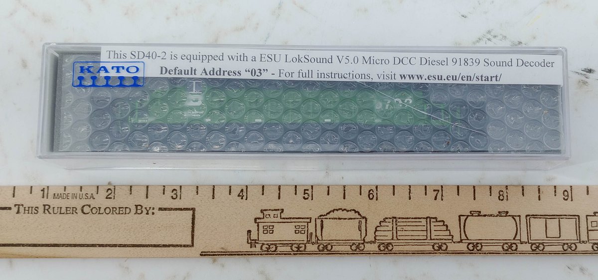 KATO 176-4960-LS BN STANDARD #6792 EMD SD40-2 W/ LOKSOUND DIESEL LOCOMOTIVE, OB INV 263330977