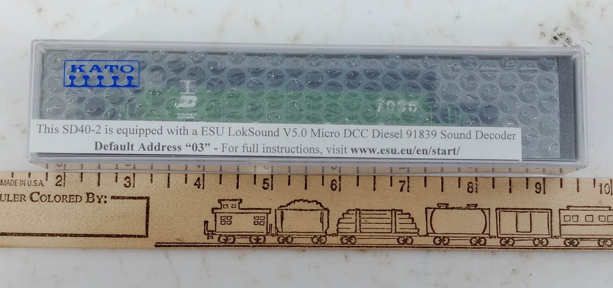 KATO 176-4961-LS BN STANDARD #7036 EMD SD40-2 DIESEL W/ LOKSOUND, OB INV 263330978