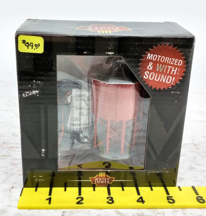 BROADWAY LIMITED IMPORTS N SCALE MOTORIZED WATER TOWER W/ SOUND, OB INV 263331009