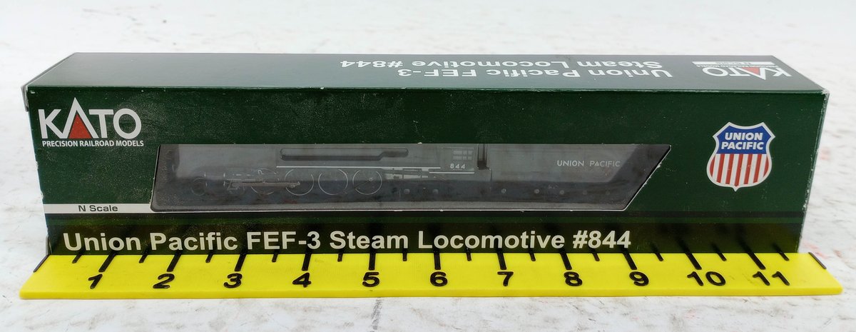 KATO 126-0401 UNION PACIFIC FEF-3 #844 N SCALE STEAM LOCOMOTIVE, OB INV 263331038