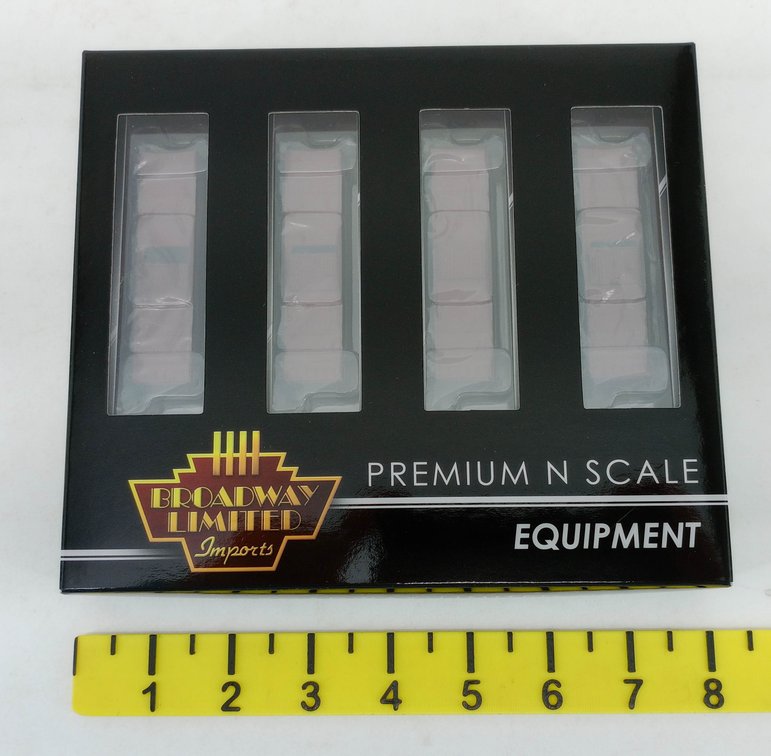 BROADWAY LIMITED 3407 NYC STEEL BOX CAR 4-PACK, N SCALE, OB INV 263331079