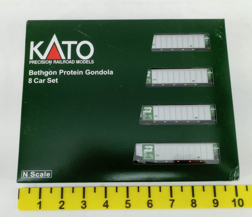 KATO 106-4651 BN BETHGON PROTEIN GONDOLA 8 CAR SET, OB INV 263331086