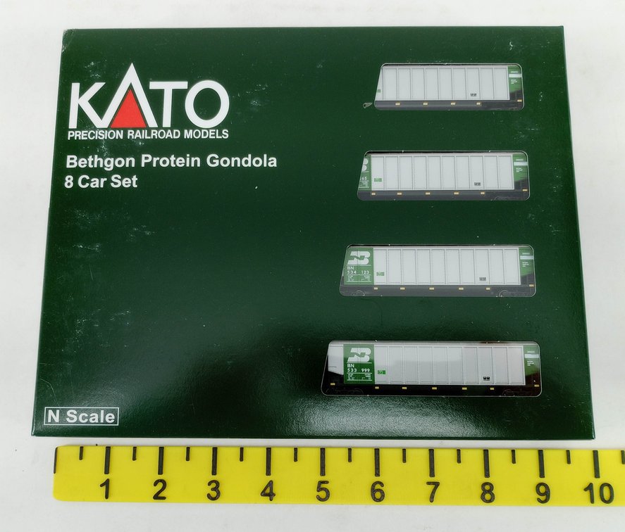 KATO 106-4650 BN BETHGON PROTEIN GONDOLA 8 CAR SET, OB INV 263331087