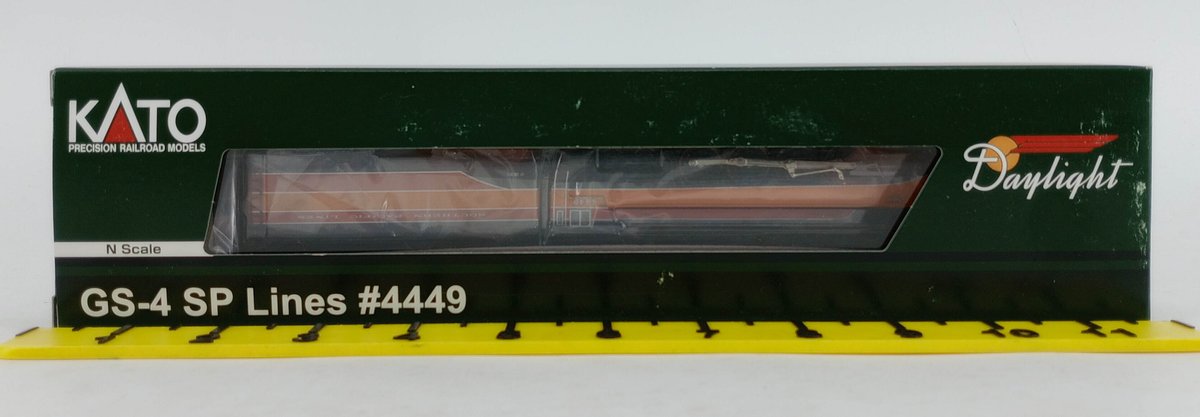 KATO 126-0307 SP LINES GS-4 #4449 DAYLIGHT STEAM LOCOMOTIVE, N SCALE, OB INV 263331085