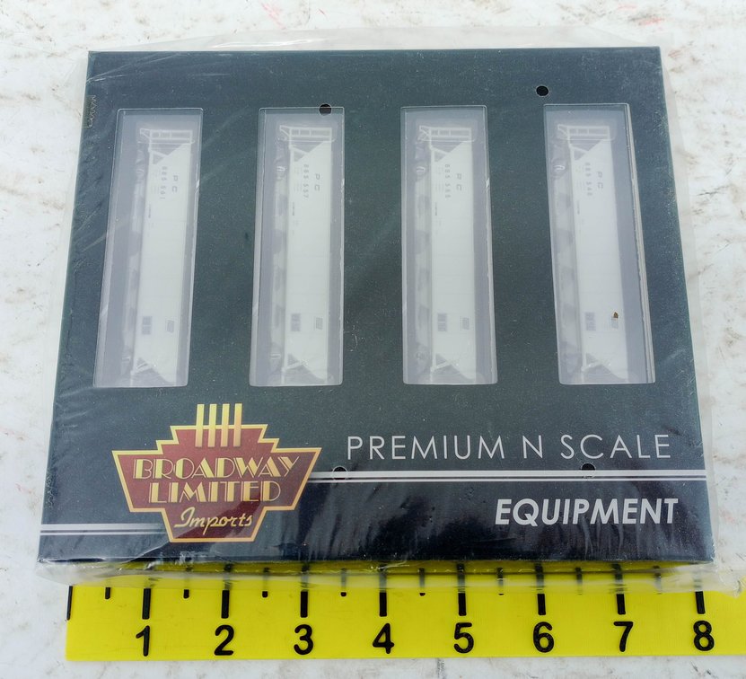 BROADWAY LIMITED 3174 PC GRAY H32 COVERED HOPPER 4-PACK, N SCALE, SEALED OB INV 263331101