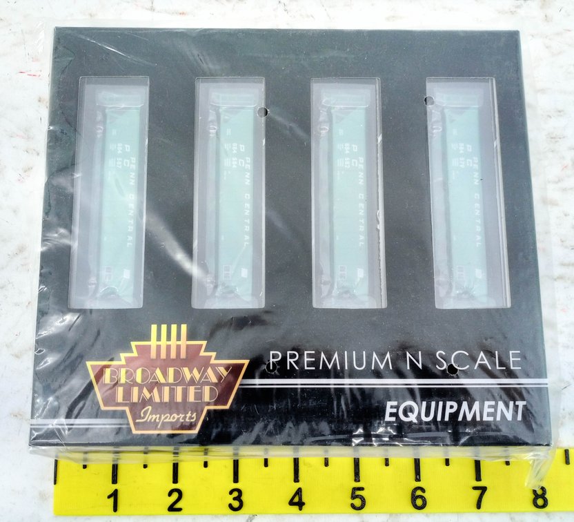 BROADWAY LIMITED 3173 PENN CENTRAL H32 COVERED HOPPER 4-PACK, OB INV 263331100
