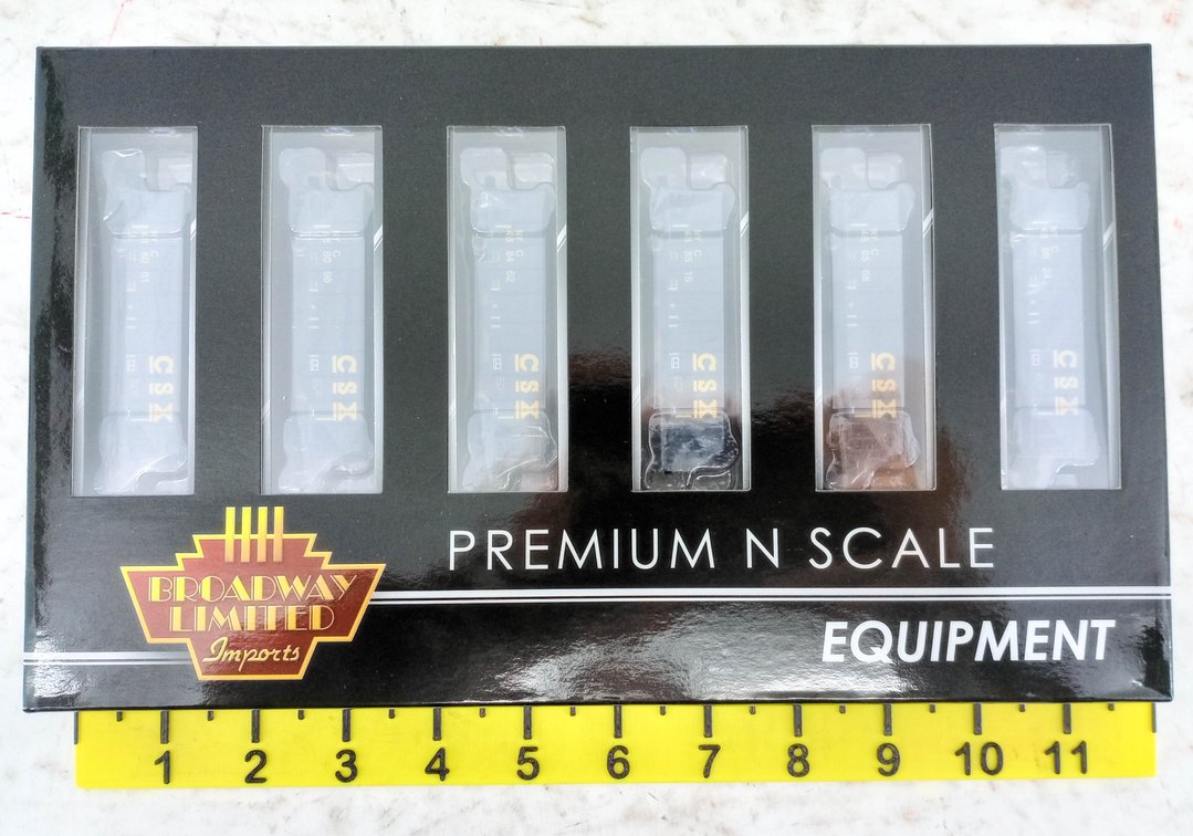 BROADWAY LIMITED 3652 CSX 3-BAY HOPPER 6-PACK B, N SCALE, OB INV 263331125