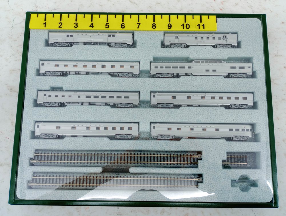 KATO 106-076 SANTA FE SUPER CHIEF 8 CAR PASSENGER SET W/ UNITRACK, OB INV 263331145