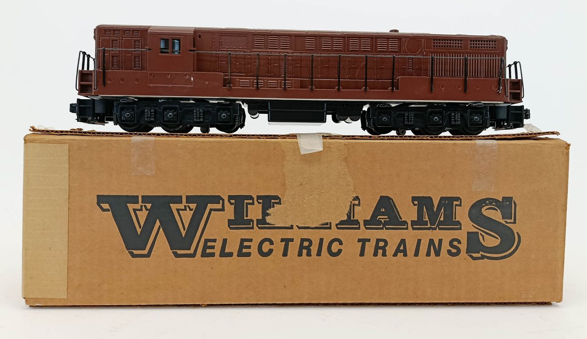 WILLIAMS FAIRBANKS-MORSE TRAINMASTER BROWN UNLETTERED DIESEL LOCOMOTIVE, OB  INV 263350001