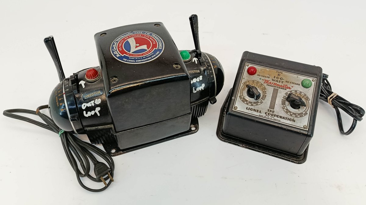 2 LIONEL ZW 275 WATT & TYPE R 100 WATT TRAINMASTER TRANSFORMERS  INV 263350011