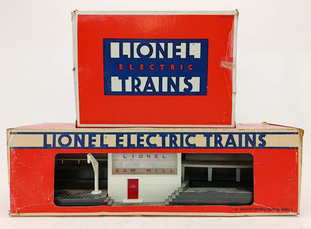 2 LIONEL O GAUGE 6-2301 OPERATING SAWMILL & 6-12703 OPERATING ICING STATION, 2 OBS  INV 263350018