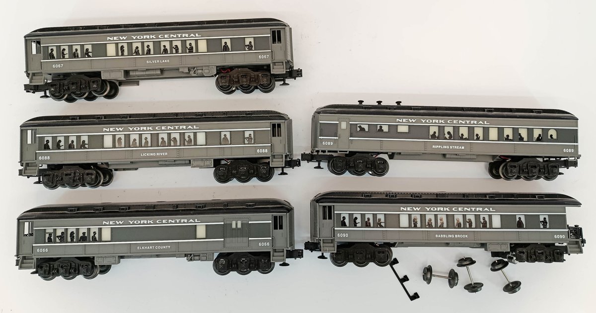 5 NYC O GAUGE 6066 6067 6088 6089 6090 PASSENGER CARS  INV 263350034