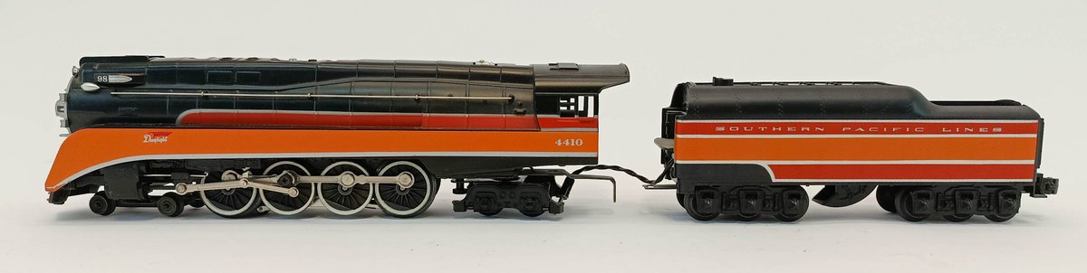 LIONEL O GAUGE 4410 SOUTHERN PACIFIC LINES DAYLIGHT 4-8-4 STEAM LOCOMOTIVE & TENDER  INV 263350068