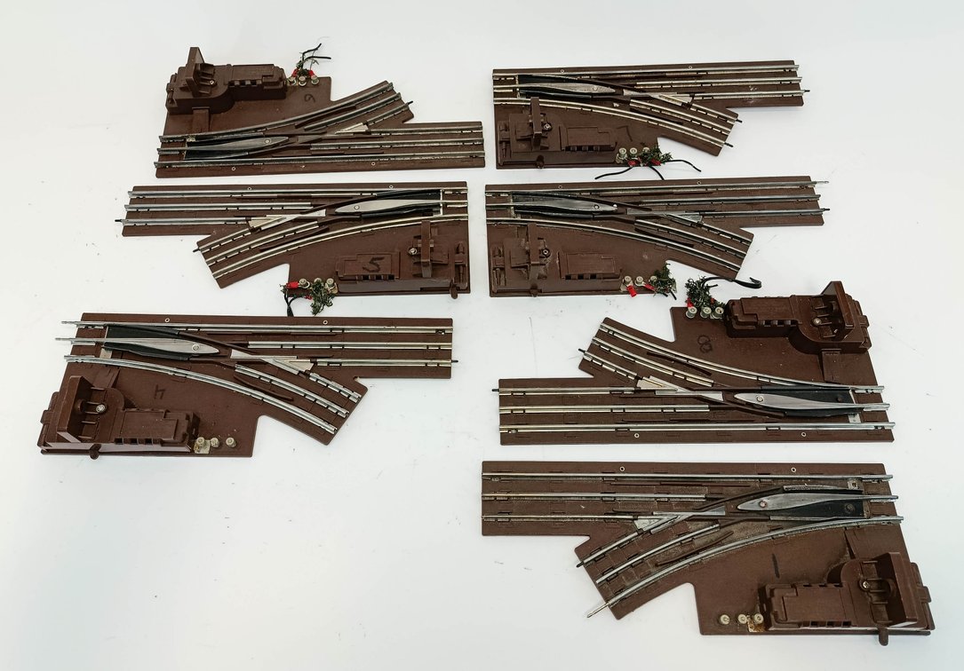 8 LIONEL 5186 O27 REMOTE CONTROL SWITCH TRACKS, LEFT & RIGHT  INV 263350071