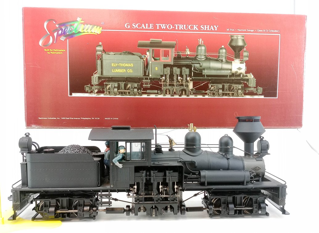 BACHMANN SPECTRUM 81199 ELY-THOMAS LUMBER CO G SCALE 2-TRUCK SHAY LOCOMOTIVE #5, OB  INV 263440030