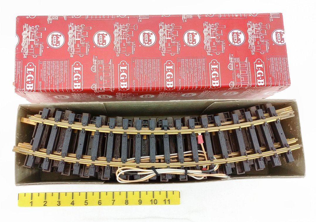 LGB R775 12 CURVED TRACK SECTIONS 1500 G GAUGE, OB  INV 263440032