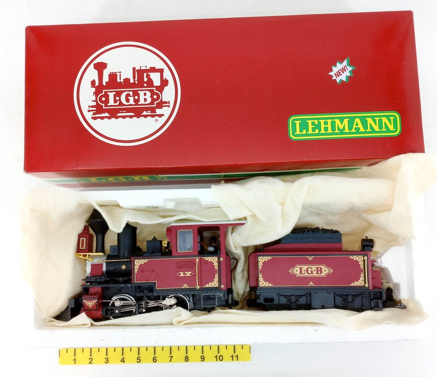 LGB G GAUGE 2217 D #17 0-4-0 STEAM LOCOMOTIVE & TENDER, OB  INV 263440031