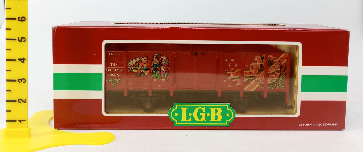 LGB G GAUGE 4021 CT THE CHRISTMAS TRAIN GONDOLA, OB  INV 263440035