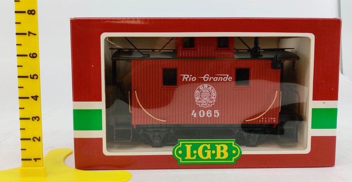 LGB G GAUGE 4065 RIO GRANDE CABOOSE, OB  INV 263440039