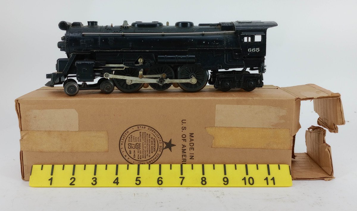 LIONEL O GAUGE 665 4-6-4 STEAM LOCOMOTIVE, OB  INV 263520009
