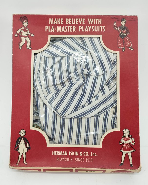 TOYS PLAY-MASTER ENGINEER PLAYSUIT/ HALLOWEEN COSTUME HERMAN ISKIN & CO. INC. CHILD SIZE 6 OB  INV 262380666