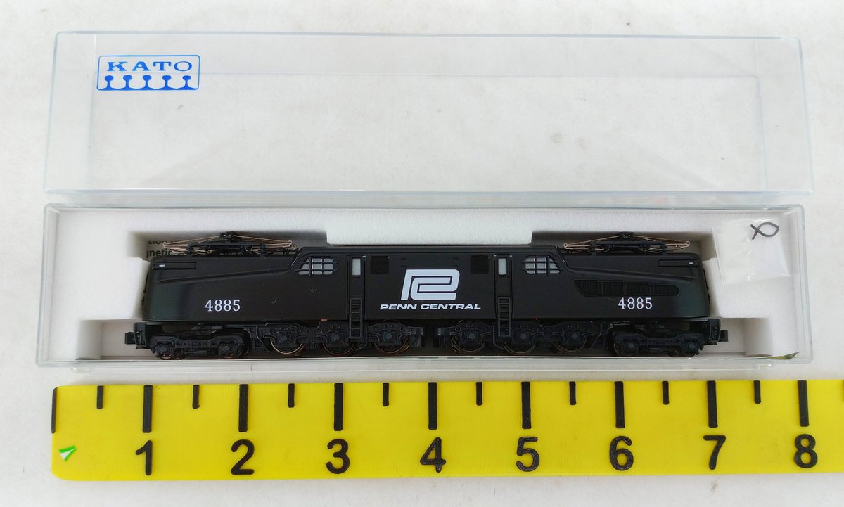 KATO N GAUGE 137-2023 PENN CENTRAL GG1 #4885 ELECTRIC LOCOMOTIVE, OB INV 263331955