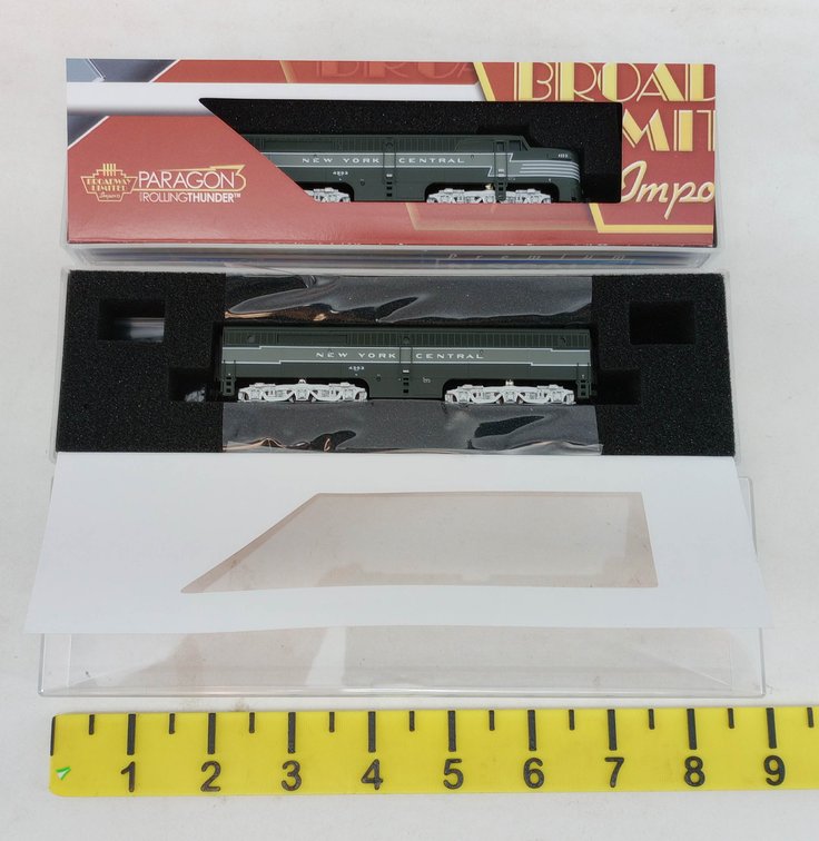 2 BROADWAY LIMITED 3847 & 3848 NYC ALCO PA & PB DIESELS, N SCALE, 2 OBS  INV 263332071