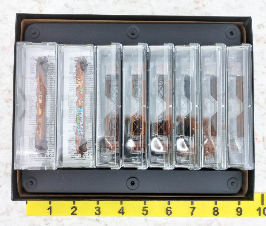 MICRO-TRAINS 994 00 812 TTX GRAFFITI Z SCALE 8 PACK WELL CARS, OB  INV 263332136