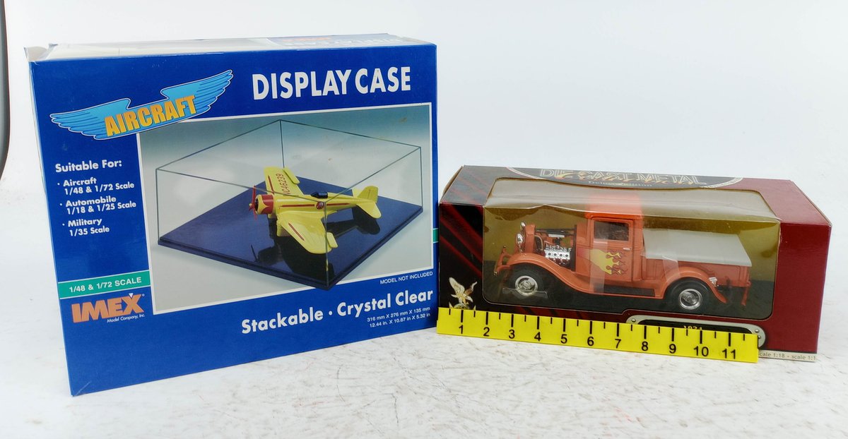 ROAD LEGENDS 1934 FORD PICKUP 1:18 DIE-CAST & IMEX AIRCRAFT DISPLAY CASE 2 OB  INV 263332153