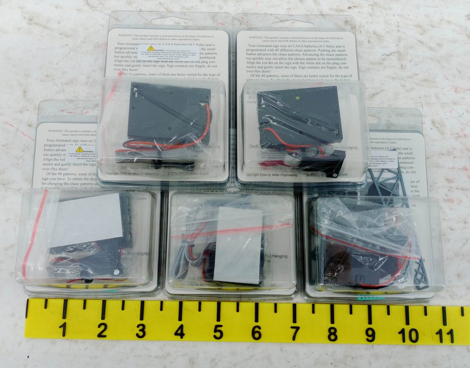 5 MILLER ENGINEERING MICROSTRU ANIMATED SIGN CONTROLLERS, 5 OBS  INV 263332173