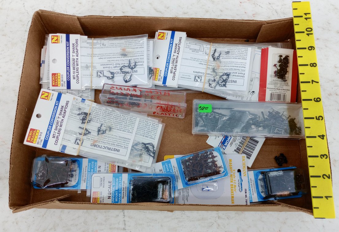 ASSORTED MICRO-TRAINS N SCALE COUPLER CONVERSION KITS & BODY MOUNT COUPLERS SOME OBS NNC  INV 263332180