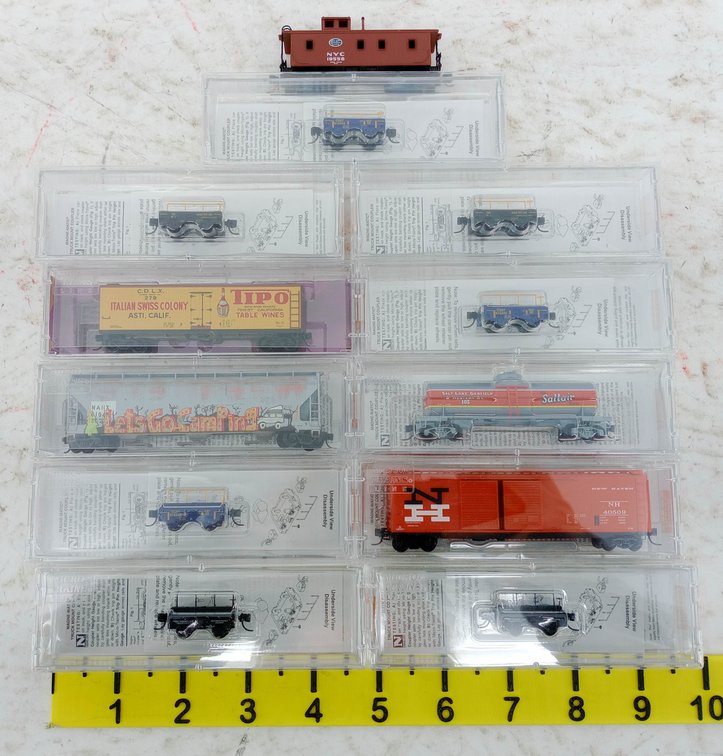 ASSORTED MICRO-TRAINS N SCALE FREIGHT CARS & TEST CARS, SOME OBS NNC  INV 263332184