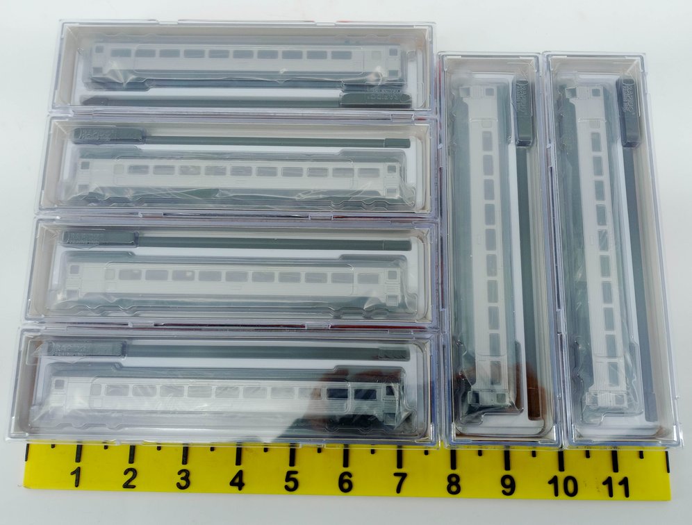 6 RAPIDO TRAINS 517099 PULLMAN BRADLEY 8600-SERIES COACHES UNLETTERED W/O SKIRTS, 6 OBS  INV 263332221